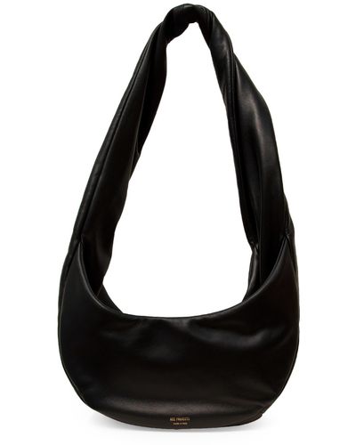 REE PROJECTS Medium Wyn Soft Twist Leather Shoulder Bag - Black