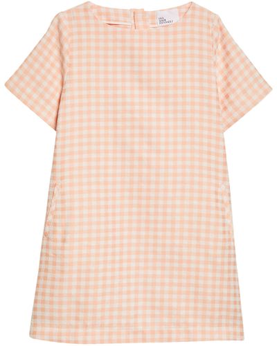 Lisa Marie Fernandez Gingham Check T-shirt Dress - Pink