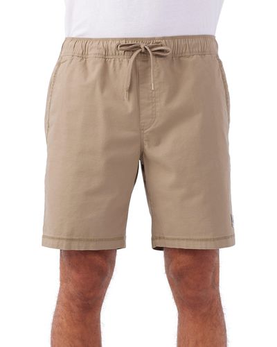 O'neill Sportswear Porter Stretch Cotton Shorts - Natural