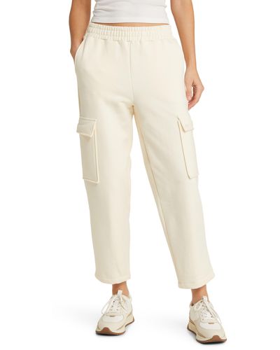 Madewell Brushed Pull-on Cargo Pants - Natural