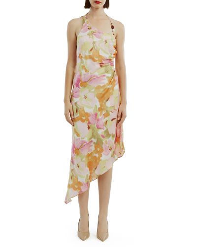 Bardot Andy Floral Asymmetric Dress - Multicolor
