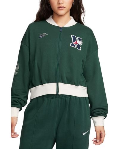 Nike Sportswear Club Exeter Crop Jacket - Green