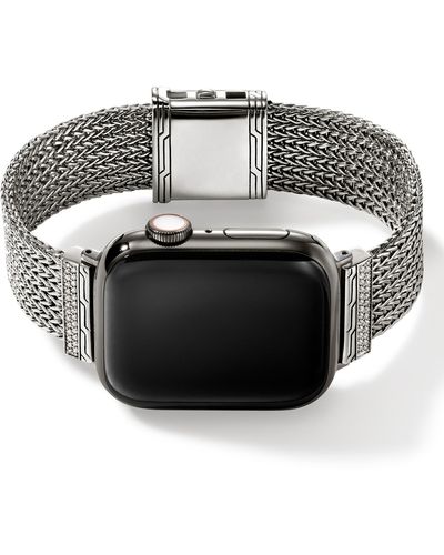 John Hardy Smart Watch Strap Diamond Pavé - Black