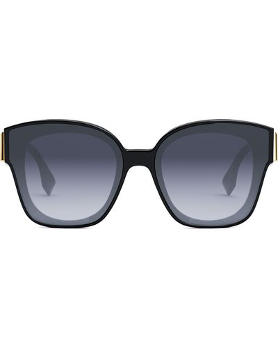 Fendi The First 63mm Square Sunglasses - Blue