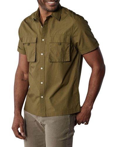 The Normal Brand Expedition Short Sleeve Button-up Shirt - Green