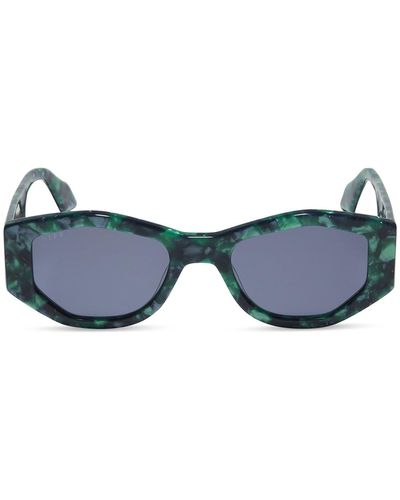 DIFF Zoe 52mm Polarized Oval Sunglasses - Blue