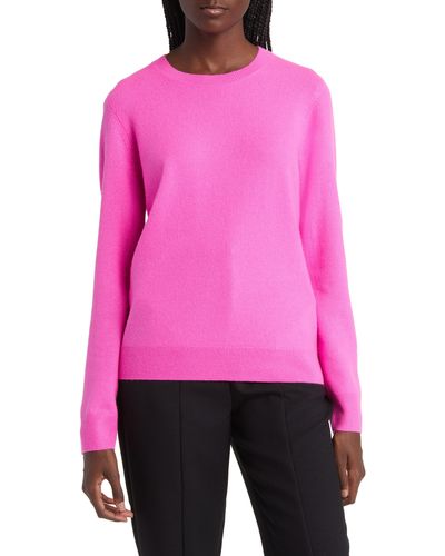 Nordstrom Crewneck Cashmere Sweater - Pink
