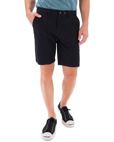 DEVIL-DOG DUNGAREES 9-inch Performance Stretch Chino Shorts - Black