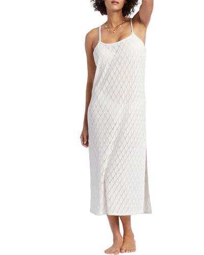 Billabong Day Dream Semisheer Cover-up Dress - White