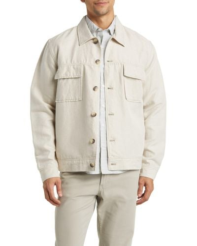 Rodd & Gunn Sawnson Cotton & Linen Field Jacket - Natural