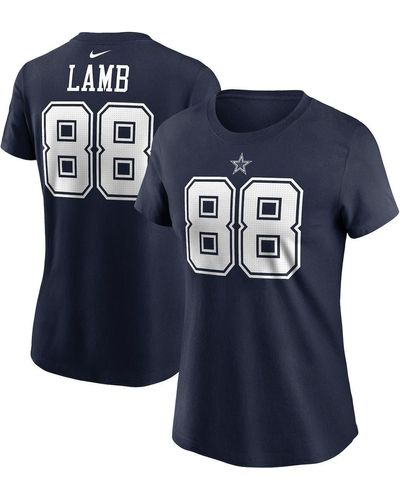 CeeDee Lamb Dallas Cowboys Nike Name and Number T-Shirt - White