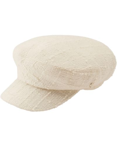Helen Kaminski Vicky Bouclé Wool Blend Newsboy Hat - White