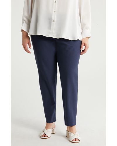 Eileen Fisher Slim Ankle Pants - Blue