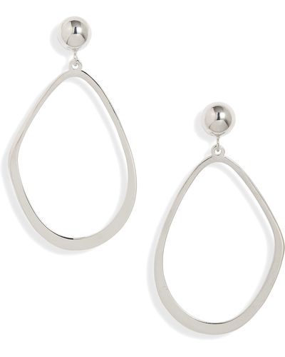 Nordstrom Hoop Drop Earrings - White