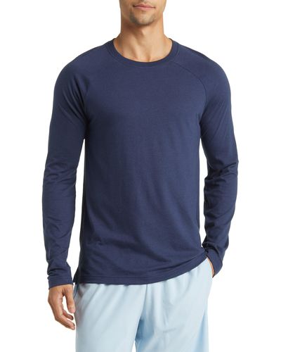 Alo Yoga Triumph Raglan Long Sleeve T-shirt - Blue