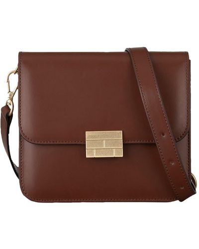 FRAME Le Signature Mini Leather Crossbody Bag - Brown