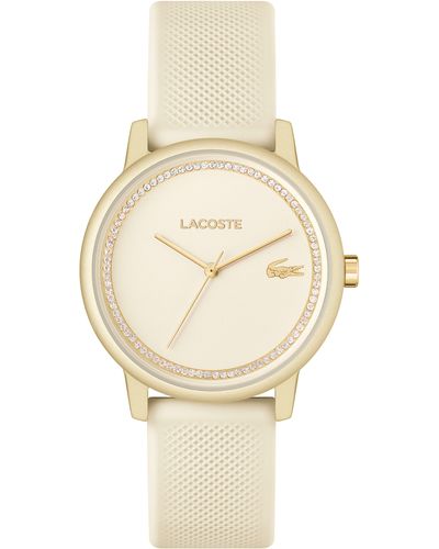 Lacoste 12.12 Go Silicone Strap Watch - Natural