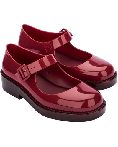 Melissa Blair Water Resistant Mary Jane Loafer - Red