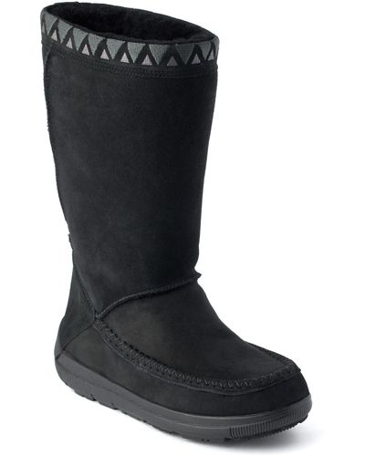 Manitobah Reflections Genuine Shearling Water Resistant Boot - Black