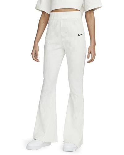 Nike Sportswear Rib Flare Pants - White
