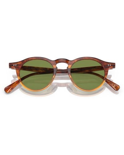 Oliver Peoples Op-13 47mm Round Sunglasses - Green