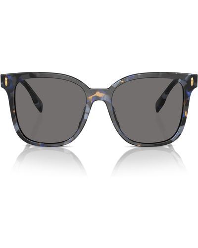 Tory Burch 53mm Polarized Square Sunglasses - Gray