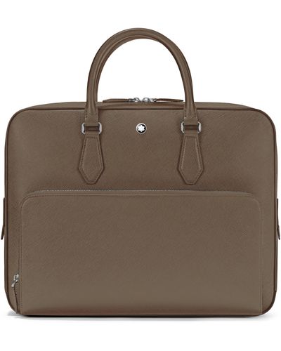 Montblanc Medium Sartorial Leather Document Case - Brown