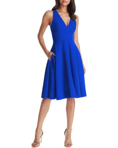Dress the Population Catalina Dress - Blue