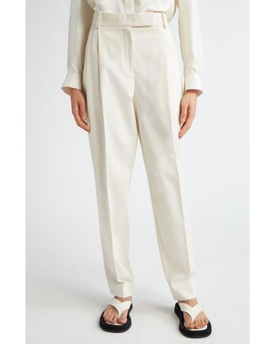 Partow Bacall Cotton Stretch Twill Pants - White