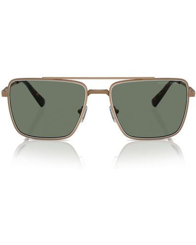 Michael Kors Blue Ridge 58mm Square Sunglasses - Green