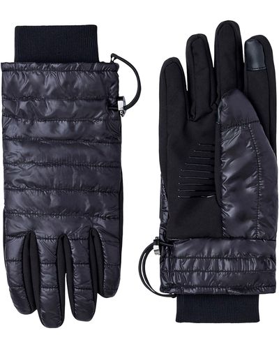 Mackage Alfie Quilted Recycled Nylon Gloves - Black