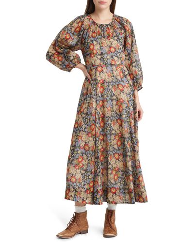 The Great The Clover Floral Dress - Natural