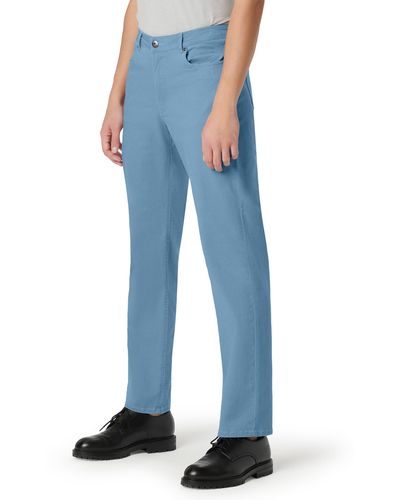 Bugatchi Five-pocket Straight Leg Pants - Blue