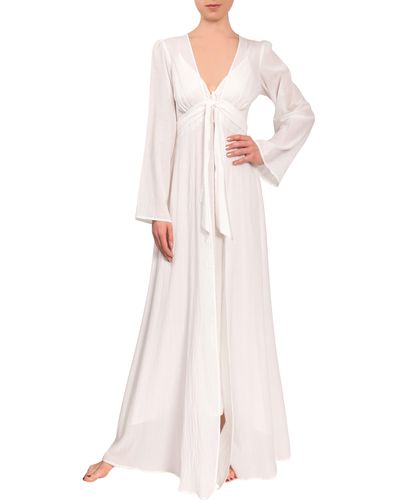 EVERYDAY RITUAL Diane Cotton Duster Robe - Pink
