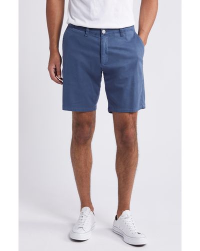 DL1961 Jake Flat Front Chino Shorts - Blue