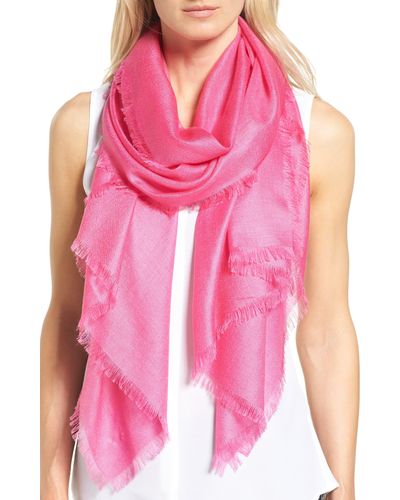 Nordstrom Cashmere & Silk Wrap - Pink