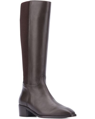 Aquatalia Ricarda Weatherproof Knee High Boot - Brown