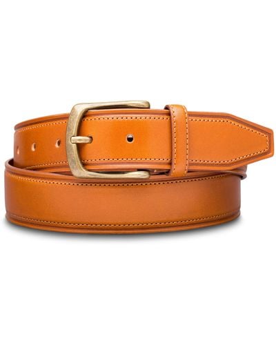 Bosca Palermo Leather Belt - Orange