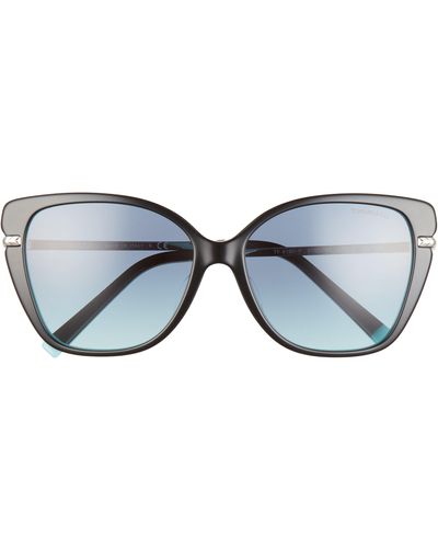 Tiffany & Co. 57mm Cat Eye Sunglasses - Blue