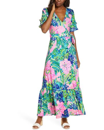 Lilly Pulitzer Emmerson Wrap Maxi Dress - White