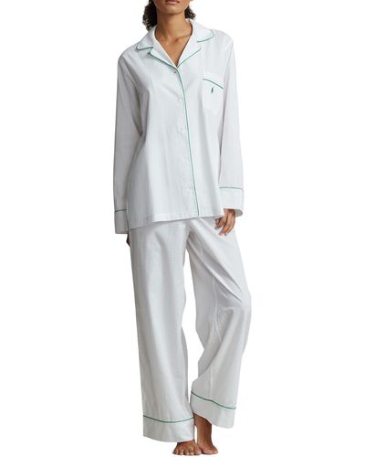 Polo Ralph Lauren Cotton Seersucker Pajamas - Gray