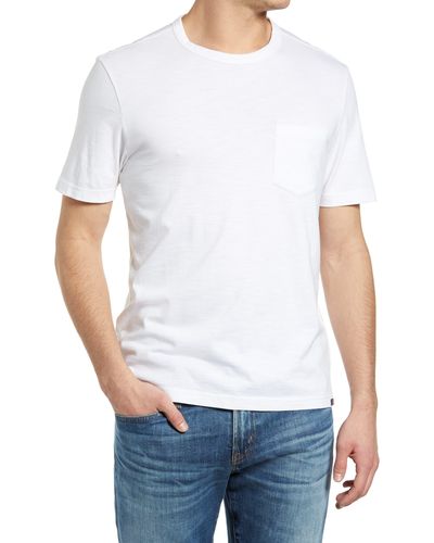 Faherty Organic Cotton Pocket T-shirt - White
