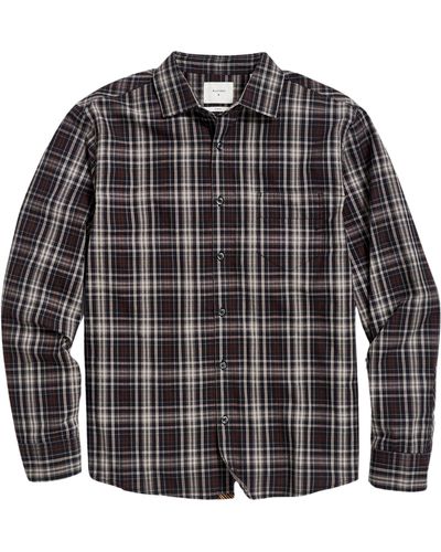 Billy Reid Tuscumbia Plaid Cotton Button-up Shirt - Black