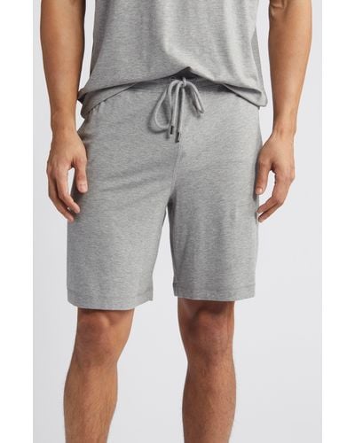 Daniel Buchler Cotton & Modal Pajama Shorts - Gray