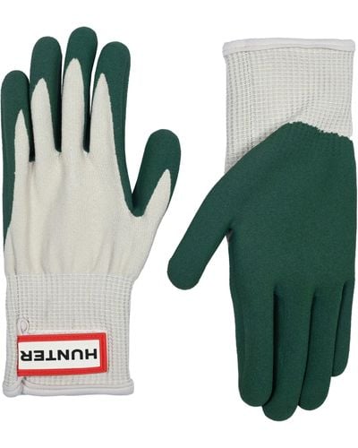 HUNTER Rubberized Garden Gloves - Green