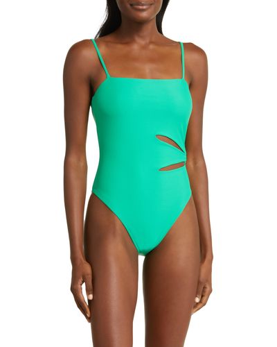 Ramy Brook Sevyn Cutout One-piece Swimsuit - Green