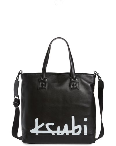 Ksubi Kollector Leather Tote - Black