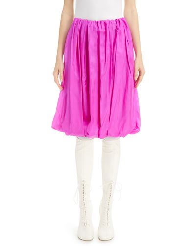 Dries Van Noten Hara Silk & Cotton Skirt - Pink