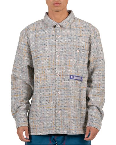 Pleasures Periodic Button-up Shirt - Gray