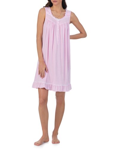 Eileen West Sleeveless Short Nightgown - Pink